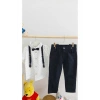 Erkek Çocuk Papyon Salopetli Gömlek Pantolon Takım