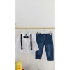 Erkek Çocuk Kot Pantolonlu Gömlek Takım