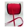 1 cm polyester balıksırtı şerit-5 metre-kırmızı