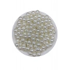 100 gr 10 mm Krem Renk Lüks Kaplama Plastik inci Boncuk , Takı Yapım Boncuğu (100GR,~200 ADET)