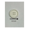 Trençkot Mont Düğmesi Italyan Düğme 20 Lı Set Beyaz 2,5 Cm (M8926)