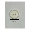 Trençkot Mont Düğmesi Italyan Düğme 20 Lı Set Beyaz 2,5 Cm (M8926)
