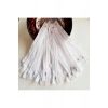Plastik Fermuar 18 Cm Beyaz ( 5 Adet )