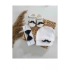 Erkek Bebek Patik Papyon Set 3lü  0-6 Aylık Yenidoğan Hediyelik