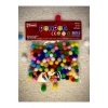 Pon Pon Mix-Renkli 10 MM(1CM)- 200 ADET