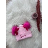 BARBİE FİYONKLU ÇİFT PONPON BERE 2/8 YAŞ