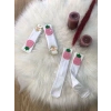 KIZ ÇOCUK MEYVELİ DİZALTI ÇORAP 3LÜ 1/5 YAŞ