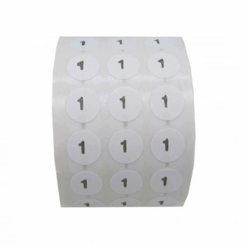 1 NO Yapışkanlı Sticker Etiket Beden Etiketi (5000 ADET)