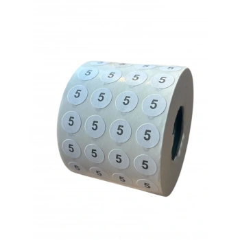 5NO Yapışkanlı Sticker Etiket Beden Etiketi (5000 ADET)