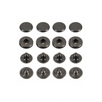 12,5mm Çıtçıt (54 çıtçıt) 700 Adet Siyah