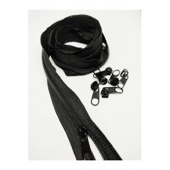 Fermuar Siyah 100 Mt 100 Elçek