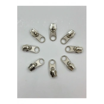 Fermiks ( Tip5 ) Bodur Nikel Fermuar Başlığı (100ADET)- Kursör