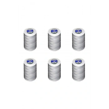 Dikiş Ipliği 120 No Bobin Beyaz %100 Yerli 5000 Mt. 6 Adet