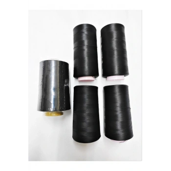 Bükümsüz Ev Tipi 4 Adet Overlok Ipi 1 Adet Dikiş Ipi - Siyah Dikişte Kullanılmaz