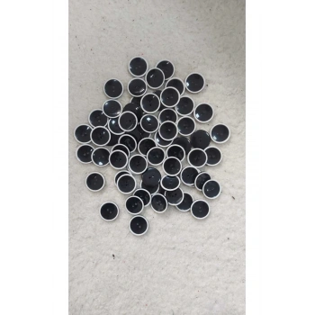 SİYAH-BEYAZ 2 DELİK POLYESTER DÜĞME (20 ADET)