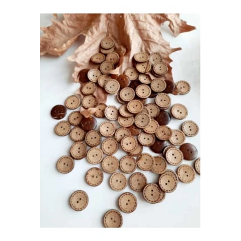 Ahşap Cocanat Düğme 20li Paket 25 Mm