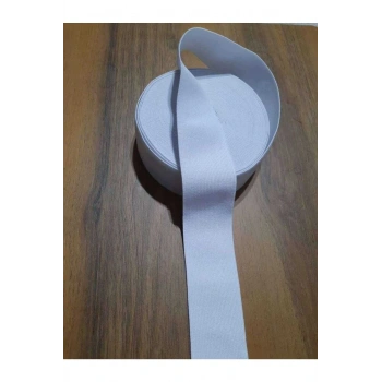 Beyaz 3 Cm Paça, Bel Ve Don Lastiği 1 Paket 5 Metre