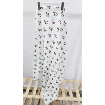 İnterlok Örtü & Battaniye Miki Desenli Tek Kat %100 Pamuk Oeko-teks Sertifikalı 90 X 75 Cm