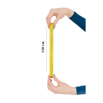 Vücut Ölçüm Bel Ölmek İçin Mezura Klasik Terzi Mezurası Çift Taraflı Mezura Sporcu Ölçüm Mezurası