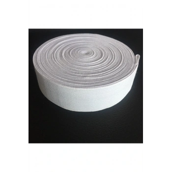 3 Cm Beyaz Enli Yassı Lastik 10 Metre Bel Paça Etek Lastiği
