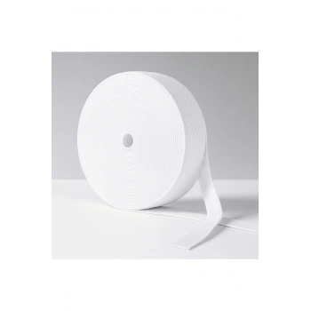 4 cm x 25 Metre Beyaz Geniş Yassı Lastik – Bel, Paça, Don ve Elastik Bant İçin