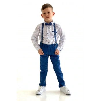 Erkek Çocuk Oxford Gömlekli Papyonlu