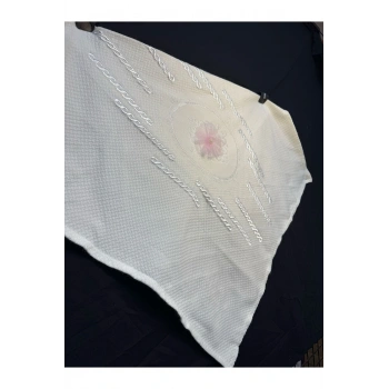 Desenli Kız Bebek Triko Battaniye, Mevlütlük Battaniye,Hediyelik