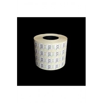 Xxl Beden Yapışkanlı Etiket - Sticker ( 5000 Adet )