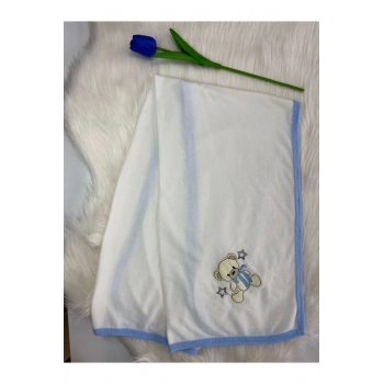 Desenli Tek Katlı Bebek Battaniyesi