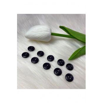 Yuvarlak Model 2 Delikli Lacivert Düğme (18boy) 11mm-20 Adet