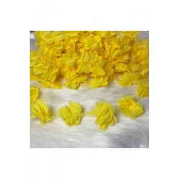 Lazer Kesim Şifon Çiçek 12 ADET