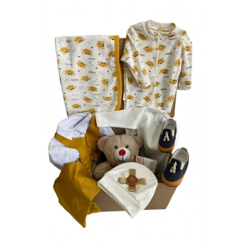 Yeni Doğan Erkek Bebek Hediyelik Seti Kutulu