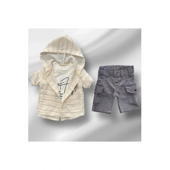 Erkek Çocuk Şortlu Yazlık Takım 3LÜ