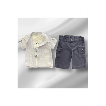 Erkek Çocuk Şortlu Yazlık Takım 3LÜ