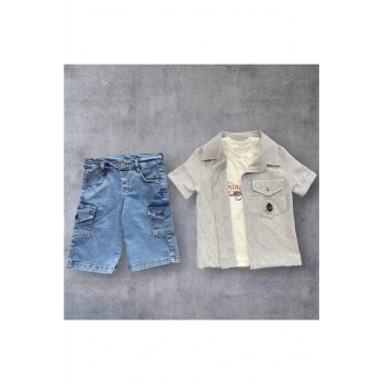 Erkek Çocuk Şortlu Yazlık Takım 3LÜ