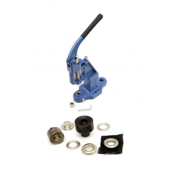 Tulumba El Presi Kuş Gözü Çakma Makinası Ve 7 Farklı Kalıp