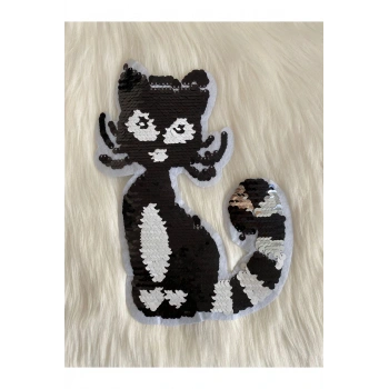 Ütü İle Yapışan Renk Değiştiren Payetli Arma, Yama, Aplike