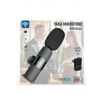 Kablosuz Yaka Mikrofonu Type-c Ve Lightning Uyumlu Ses Arayüzü Mini Yaka Mikrofonu