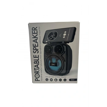 Portable Speaker Bluetooth Taşınabilir Işıklı Hoparlör