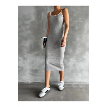 ASKILI KASKORSE YAZLIK UZUN ELBİSE