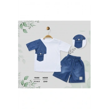 ERKEK ÇOCUK KOT ŞORTLU TAKIM