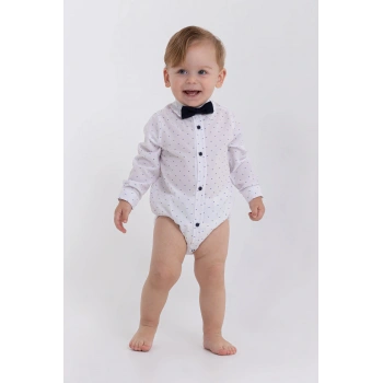 Yaprak Desenli Salopetli 4lü Erkek Çocuk Zıbın Takım