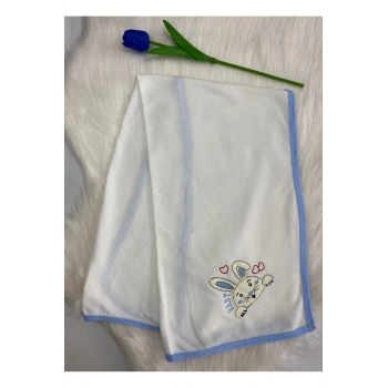 Desenli Tek Katlı Bebek Battaniyesi