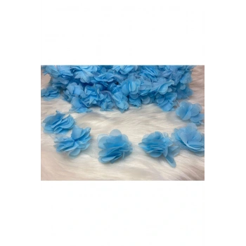 Lazer Kesim Şifon Çiçek 12 ADET