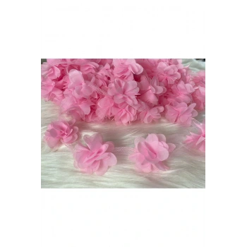 Lazer Kesim Şifon Çiçek 12 ADET