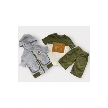 Erkek Çocuk Şortlu Yazlık Takım 3LÜ