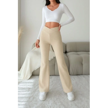 Kadın Bel Detaylı Pantolon