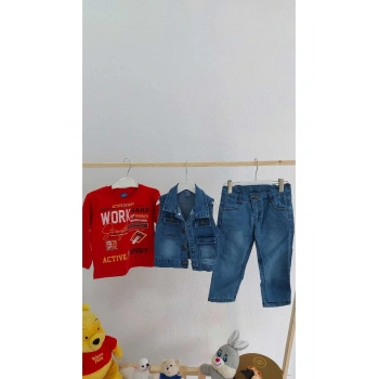 ERKEK ÇOCUK KOT YELEKLİ TAKIM