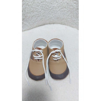 Bağcıklı Erkek Bebek Patik Ayakkabı 13cm
