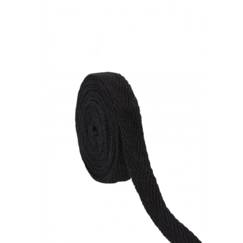1cm Eninde Siyah Dar Dokuma Şerit Siyah Balıksırtı Ekstrafor 1cm 5metre